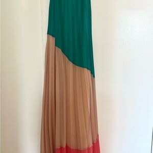 Charlie Jade Colorblocked V-Neck Maxi Dress